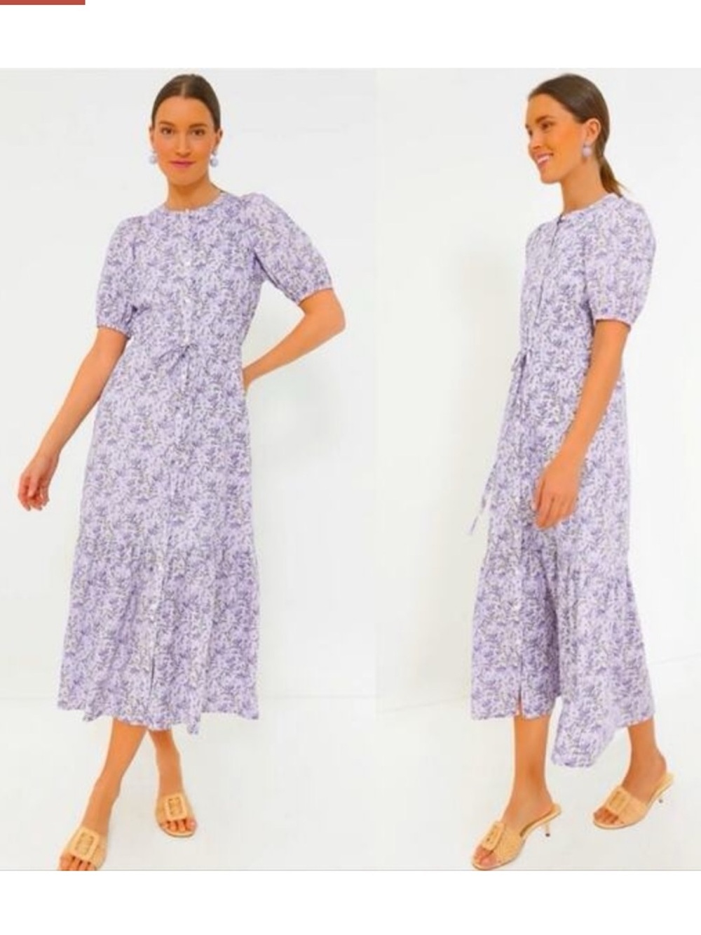Tuckernuck Hyacinth House Lavender Floral Frannie Maxi
Dress Size XS